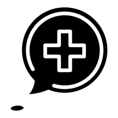 Fototapeta premium medical chat icon
