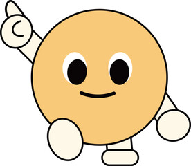 a figure face with a funny expression
