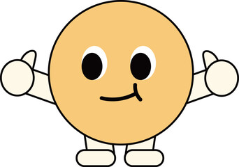 Obraz premium a figure face with a funny expression 