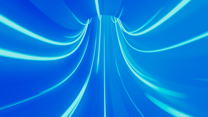 Blue Light Speed Tunnel 4K