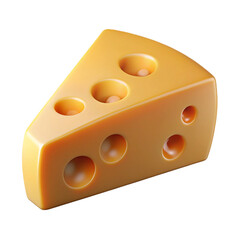 Fototapeta premium piece of cheesecheese, food, isolated, dairy, yellow, swiss, hole, piece, white, slice, product, snack, gourmet, emmental, object, portion, eating, closeup, part, milk, healthy, fresh, meal, fat, ched