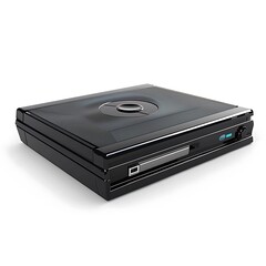Obraz premium Dvd player isolated on white background.