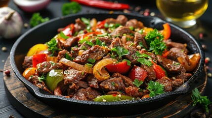 Sizzling Beef Stir-Fry With Colorful Vegetables