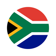 Round South Africa flag icon © ValGraphic