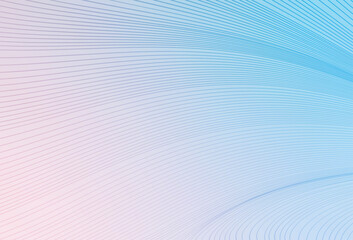 Light Pink, Blue vector background with wry lines.