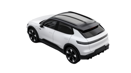 PNG of Electric elegant white car