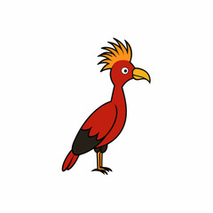 illustration of a cartoon bird vector art