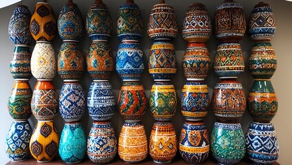 Fototapeta premium the furniture uses batik as a characteristic