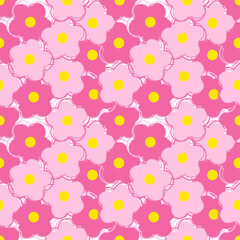 seamless pattern with flowers