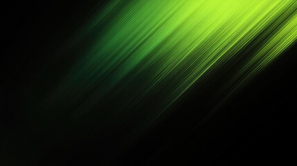 Abstract background with diagonal green lines fading into black.