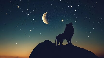 Fototapeta premium This New Moon in Leo Is Perfect For Setting Goals