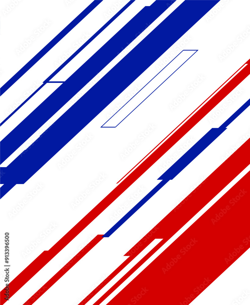 Poster abstract elegant background with blue white red lines