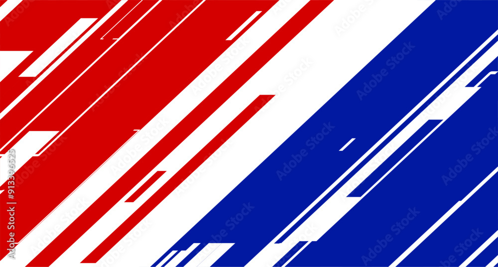 Poster abstract elegant background with blue white red lines