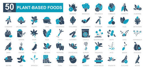 Plant-Based Foods iconset