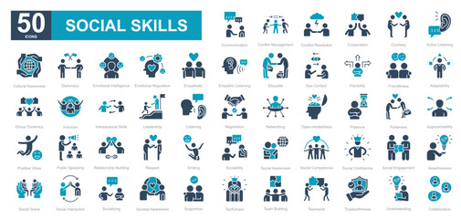 Social Skills iconset