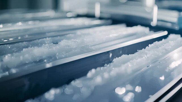 Close-up of Ice Machine Trays