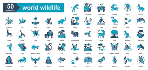 world wildlife iconset