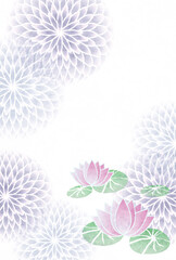 喪中　和柄　はがき　背景