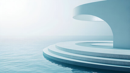 Obraz premium abstract structure on the sea