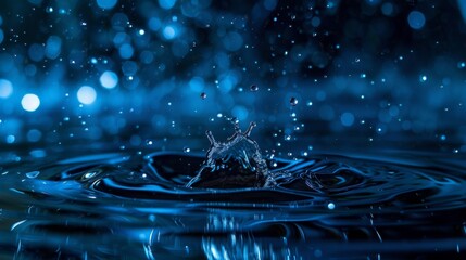 Water splash white background illustration generated by ai