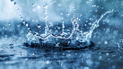 Water splash white background illustration generated by ai