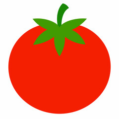 Tomato icon vector art illustration on a white background