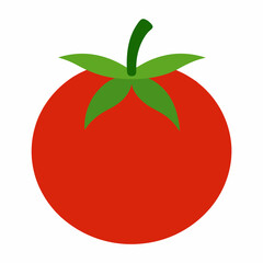 Tomato icon vector art illustration on a white background