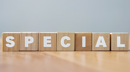 SPECIALと書かれたブロックイメージ