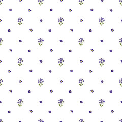Flat floral pattern design for spring