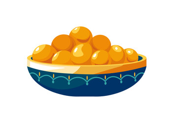 Bowl of Gulab Jamun vector