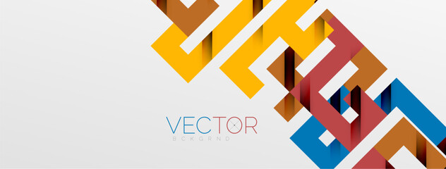 Color bend lines with shadow texture effect. Vector Illustration For Wallpaper, Banner, Background, Card, Book Illustration, landing page