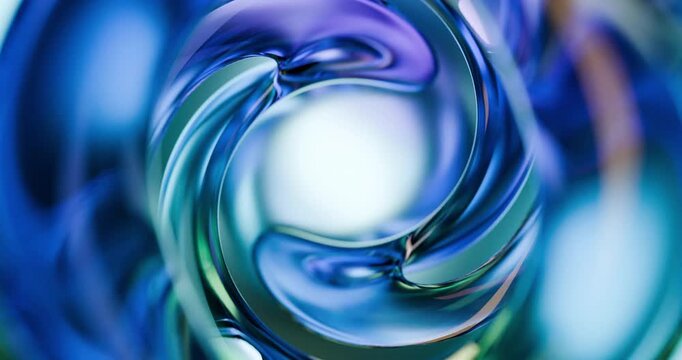 Colorful Abstract Glass Swirl