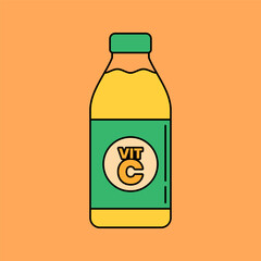Fototapeta premium Orange Juice Illustration
