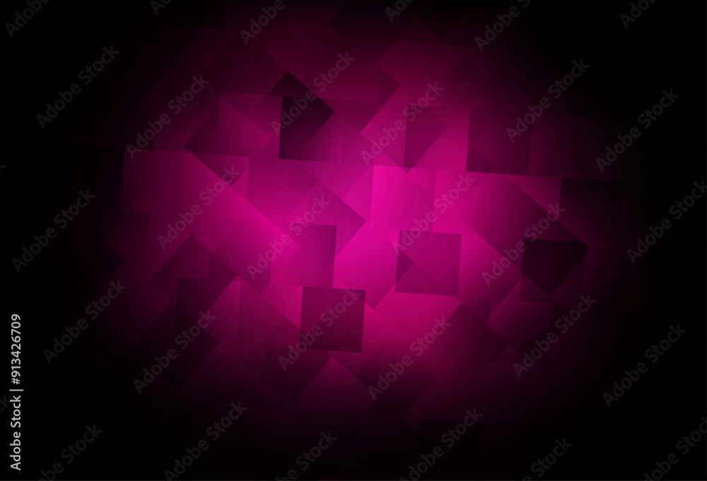 Wall mural dark pink vector pattern in square style.