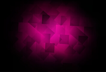 Dark Pink vector pattern in square style.