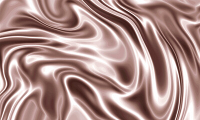 Liquid pale gold silk texture background design with smooth waves.