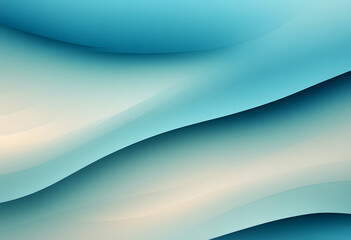Obraz premium A soft, abstract background featuring a gradient of light blue and aqua tones, creating a serene and calming effect. The texture ideal for use in design projects.