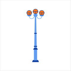 Decorative Pole Lights Illustration