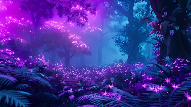 Ethereal Glow in the Enchanted Forest