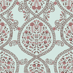 Floral Elements Seamless Pattern vector