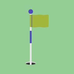 Golf Flag Illustration