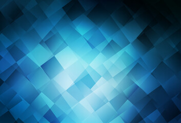 Dark BLUE vector background in polygonal style.