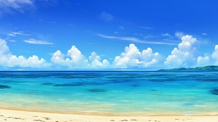 Fototapeta premium 透き通った青い海の風景5