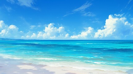 透き通った青い海の風景13