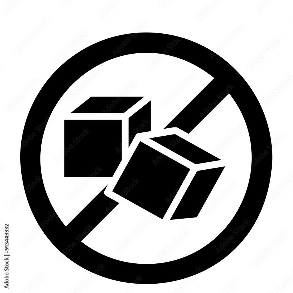 Sticker sugar free Solid icon