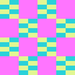 seamless pattern of colorful block abstract checkerboard pattern endless