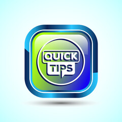 Tips Icon Button Design Illustration Tips And Tricks