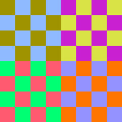 seamless repeatable chess board pattern with multiple color combination checker board background retro