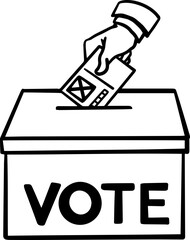 
Election Vote Box illustration
