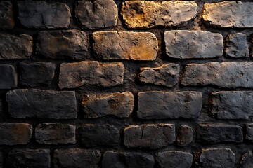 Obraz premium Dark Stone Wall Texture 3D Illustration